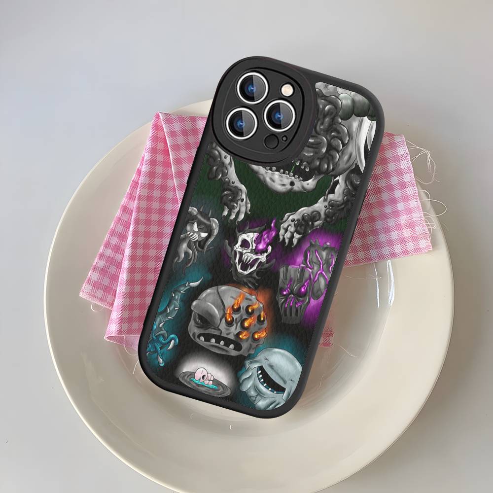 Game The Binding Of I-Isaac For IPhone 16 15 14 13 12 11 Pro Max Plus Shockproof Leather Soft Phone Cover