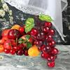 Fake Grapes Bunches Reusable Black Purple Green Grapes Artificial Fruit Grape String Models For Rooms Wedding Party Supplies