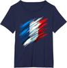 France French Flag Drapeau Français T-Shirt Short Sleeve Casual 100% Cotton Shift