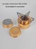 Stainless Steel Outdoor Alcohol Stove with Cross Stand for Picnic