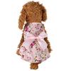 New Spring Summer 100% Cotton Dog Dress with Ribbon Princess Style Pet Clothes Dog Coat Jacket Apparel for Small Medium Dogs