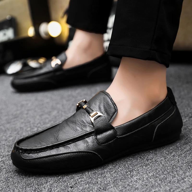 Fashion Luxury Brand Men Loafers Fashion Breathable Comfort Slip-on Mens Driving Shoes Men Casual Shoes Lightweight Lazy Shoes Moccasins