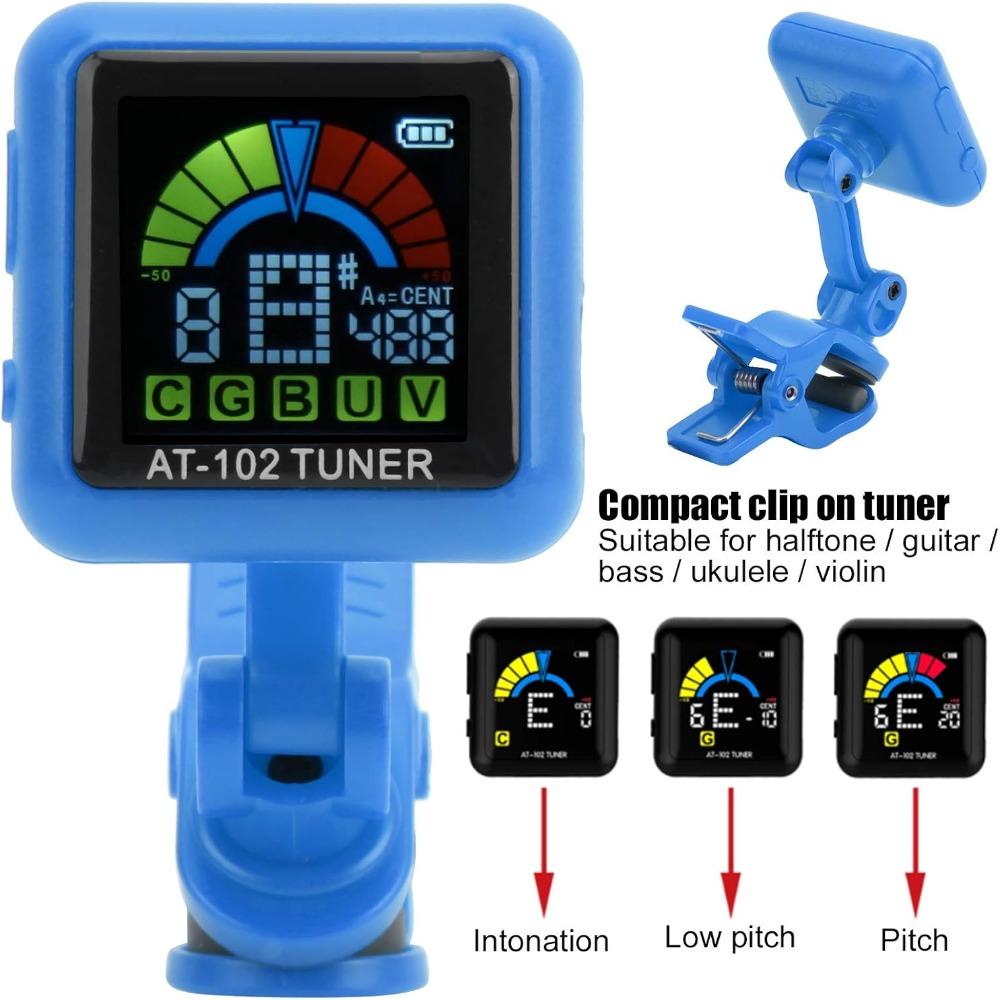Clip On Design Clip On Tuner Chromatic Tuning Violin Tuner Precision Guitar Tuner Guitar Ukulele
