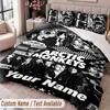Custom Name Text 3Pcs Bedding Set Arctic Monkeys Duvet Cover And Two Pillowcases
