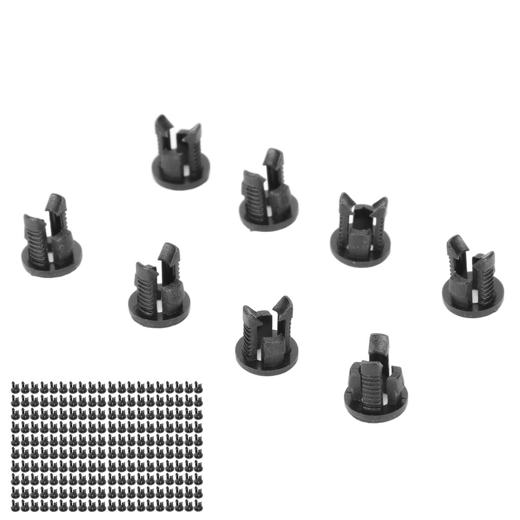 200 sztuk Uchwyt na diodę LED 3mm Uchwyt na lampę LED Nylon66 Czarny Montaż na panelu Klips na LED