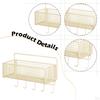 Spice Rack Organizer Hanging Kitchen Basket Lightweight Wall Mount Wire Storage for Office