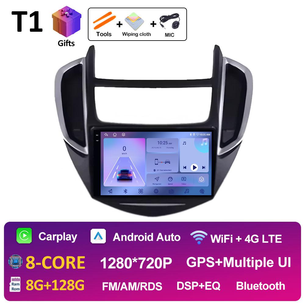 Wireless Carplay pentru Chevrolet Trax 2014 2015 2016 Radio Player Bluetooth DSP Stereo Android Auto 2.5D Ecran tactil Unitate principală 4G