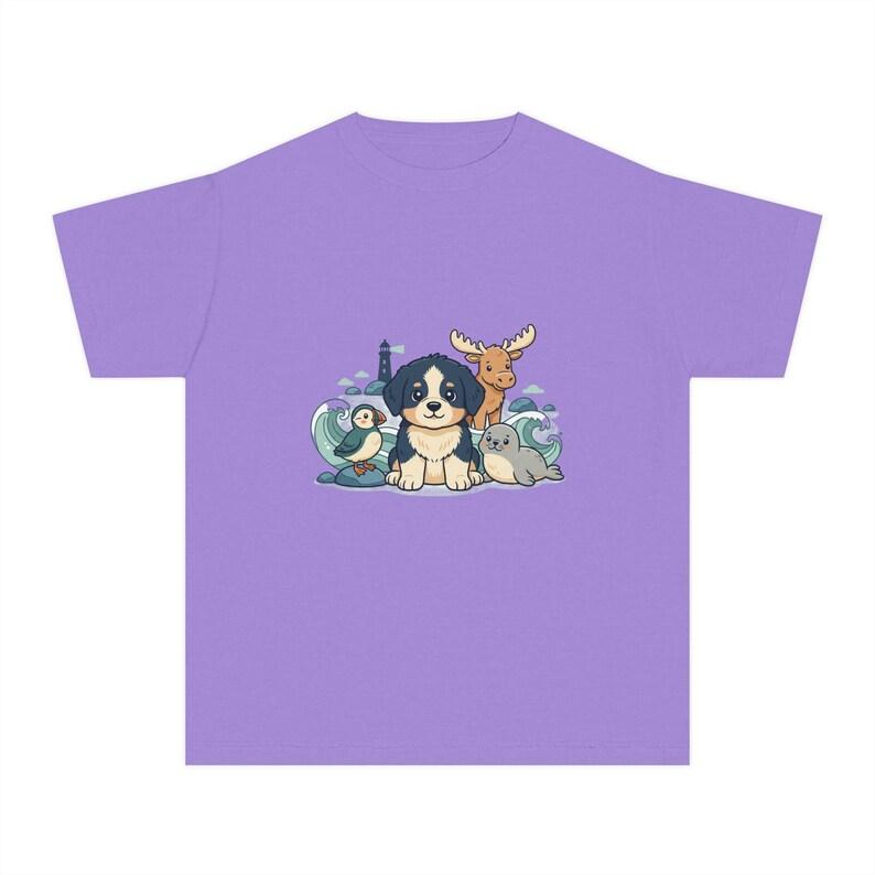 Newfoundland animals Youth Midweight Tee 120