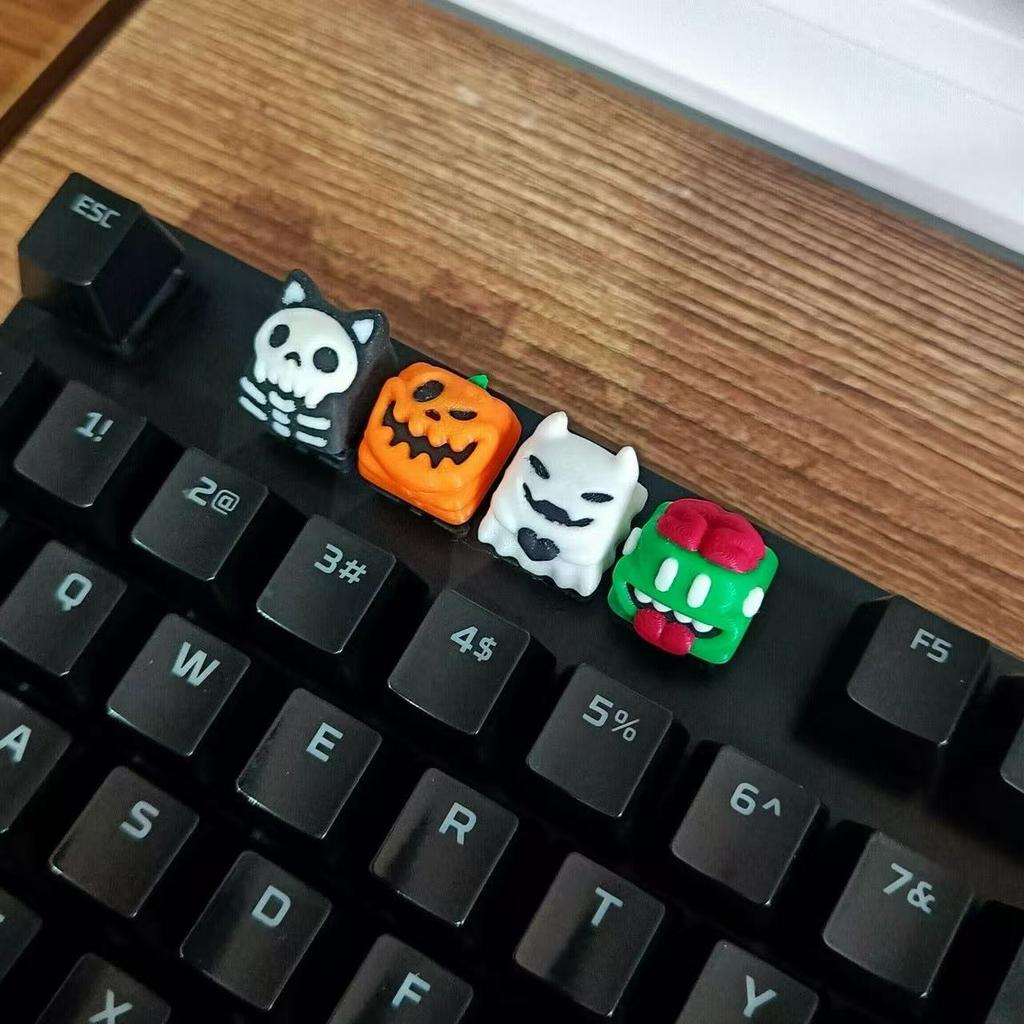 Pumpkin Head Keycap Cross Mechanical Keyboard Base Keycap All Saints' Day Christmas Gift