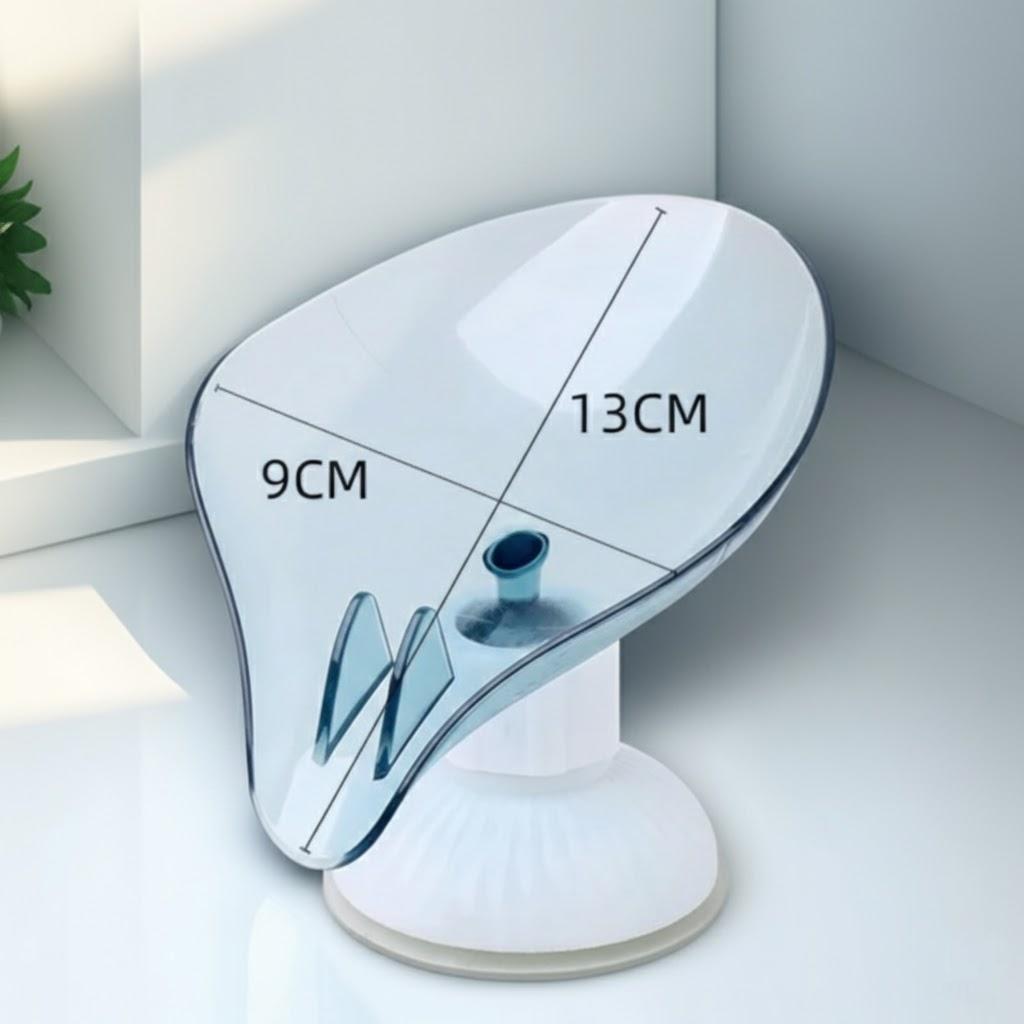 Leaf Shaped Soap Dish Soap Box Holder Drain Rack Shower Bathroom Storage Organizer Shelf for Bathroom Soap Sponge Accessories