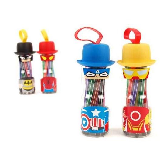 12-color sign pen + hero case randomly sent, mixed colors, 5 sets, popular toys in Korea