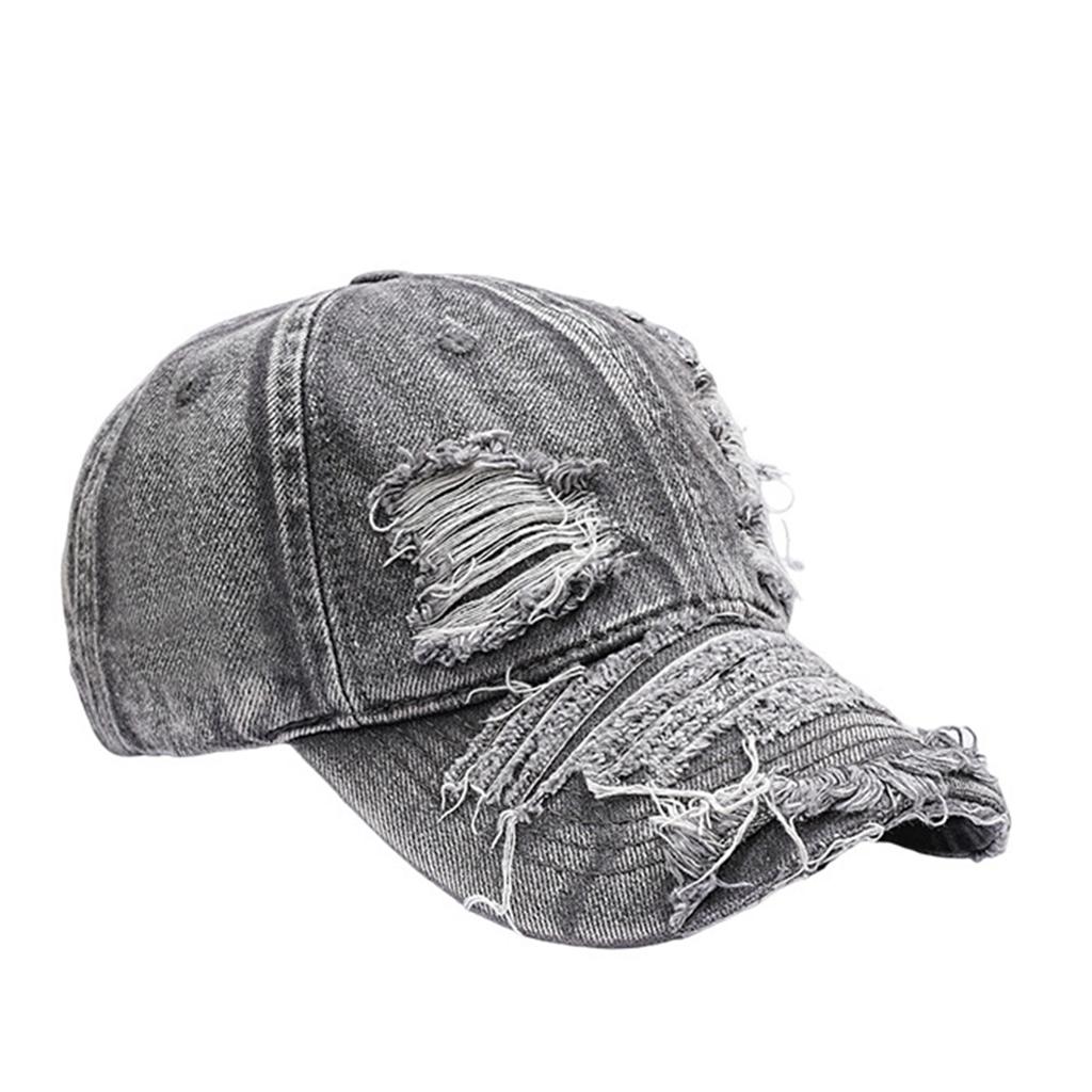 Unisex Perforated Washed Cotton Baseball Cap, Soft Top Hat, Sun Visor Hat