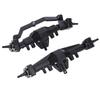 RC Front Rear Axle Complete Set Brass Electroplating RC Axle Assembly for 1/18 Black