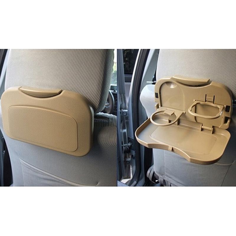Folding Auto Car Back Seat Table Drink Food Cup Tray Holder Stand Desk