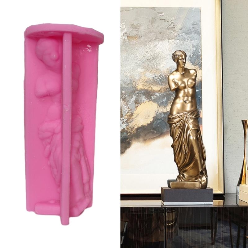 Venus Statue Decoration 3D Candle Soap Mould DIY Candle Epoxy Mold Handmade Candles Aroma Wax Soap Molds for Decorations