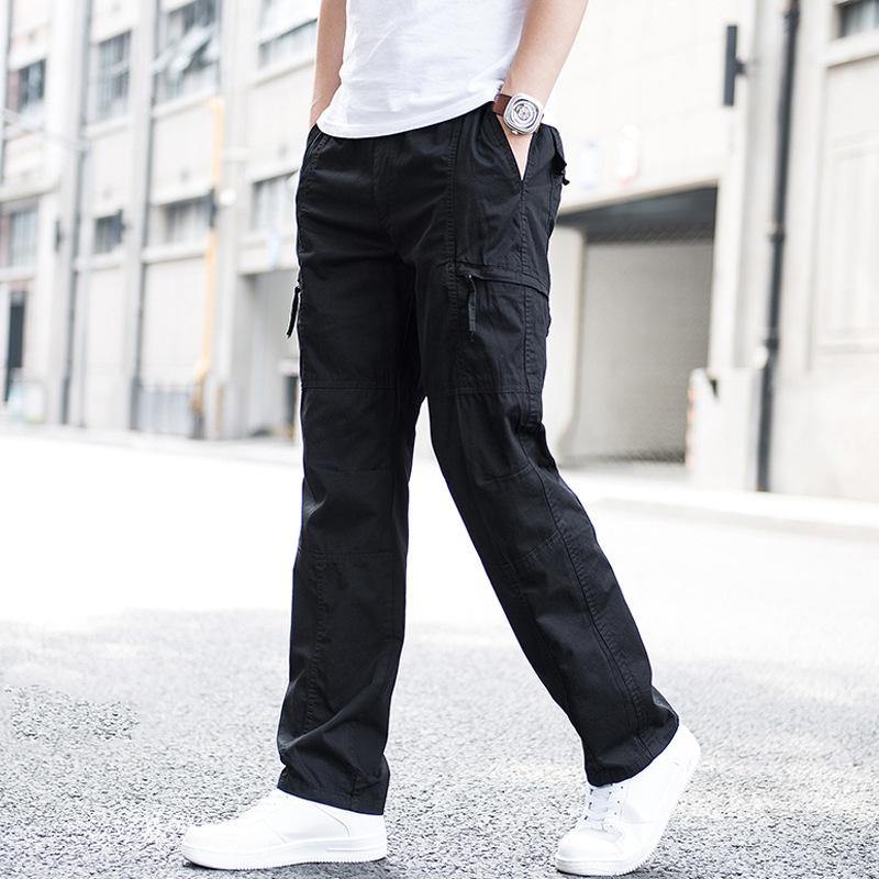 

Комбинезон мужской весенне-осенний прямой свободный плюс размер спортивный износостойкий рабочий повседневный уличный мужские брюки S