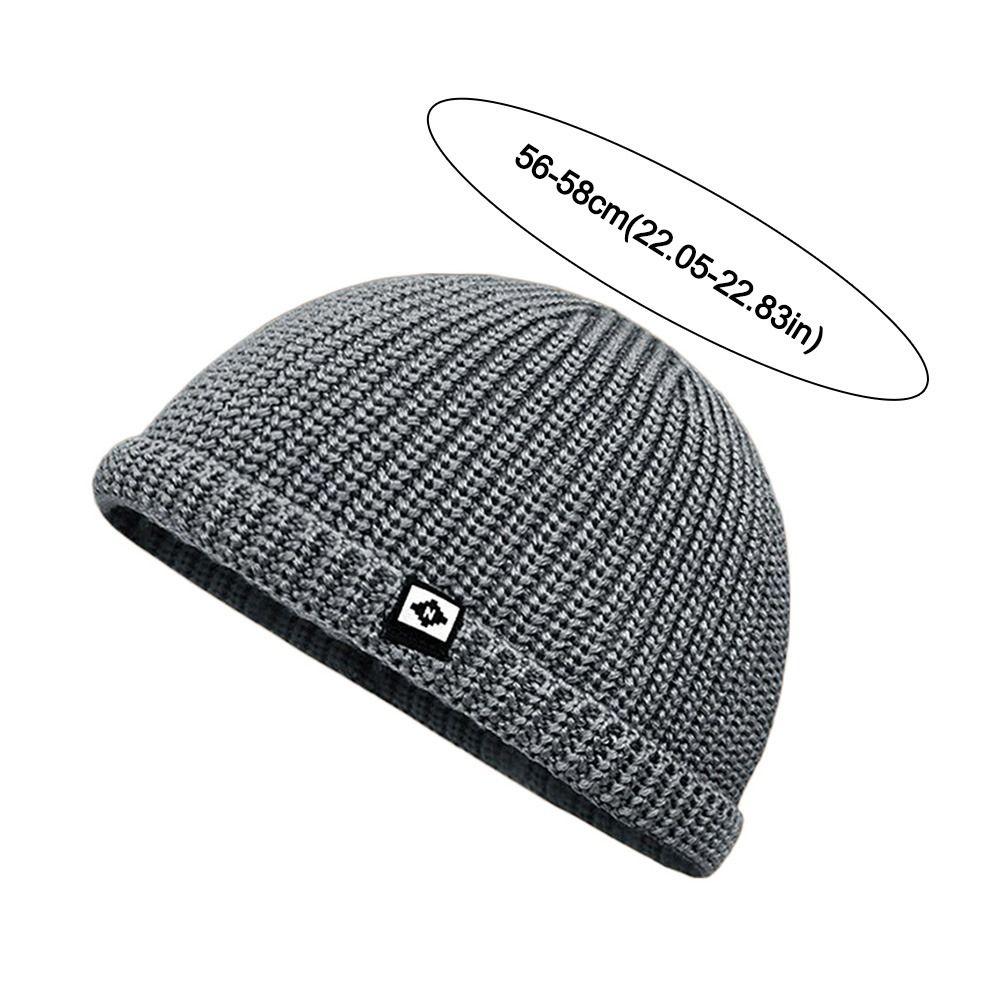 Soft Knitted Hat Windproof Hip Hop Hat Autumn Winter Hat Thickened Cold Cap Warm Bonnets Outdoor Pullover Hat