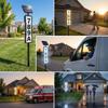 360-Degree Solar Address Sign Auto Illuminates LED House Number Sign  Night Lighting
