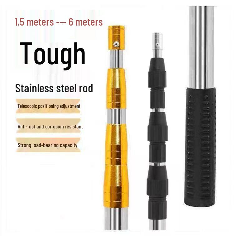 10m Multi-Functional Telescopic Rod & Fishing Net - Super Hard, Thickened Stainless Steel