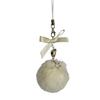 Trendy Pentastars Key Rings Pendant Rabbit Faux Furs Ball Keychain  Accessories