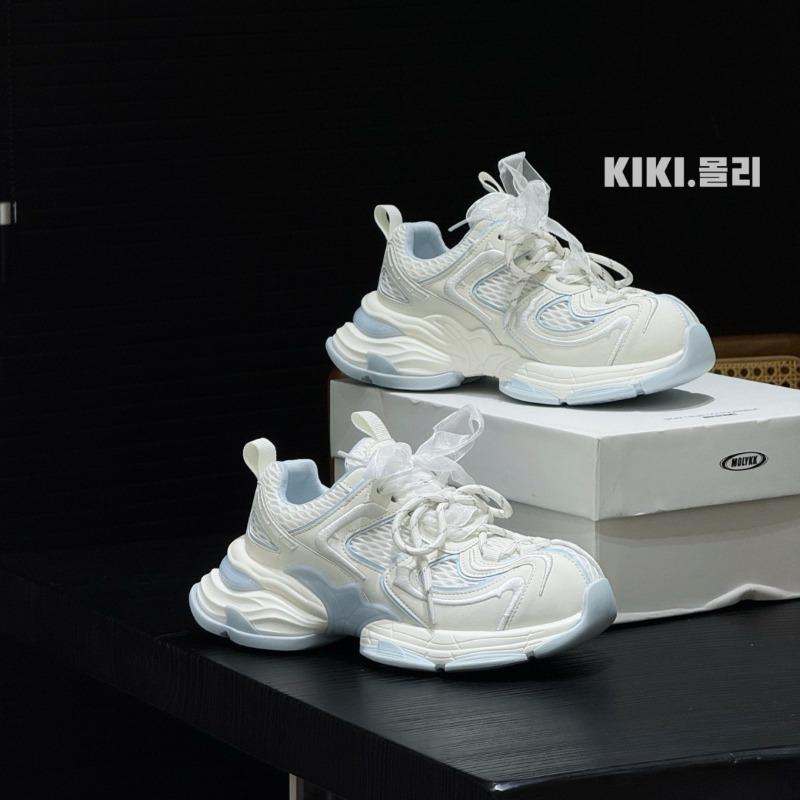 Thick-soled heightening versatile women's summer new mesh breathable casual soft-soled sports dad shoes