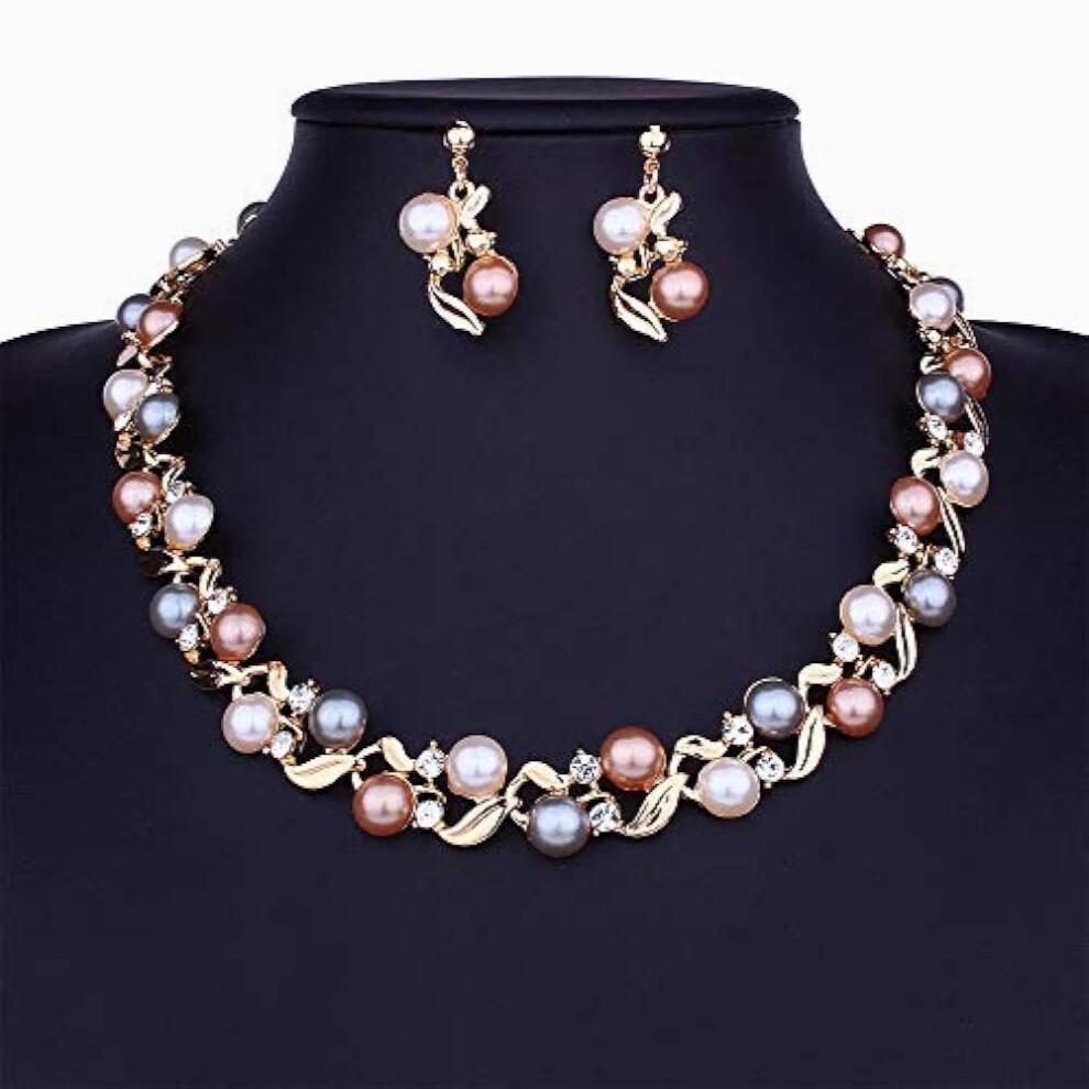 Latest Pearl Necklace Jewellery Set for () (11866S)