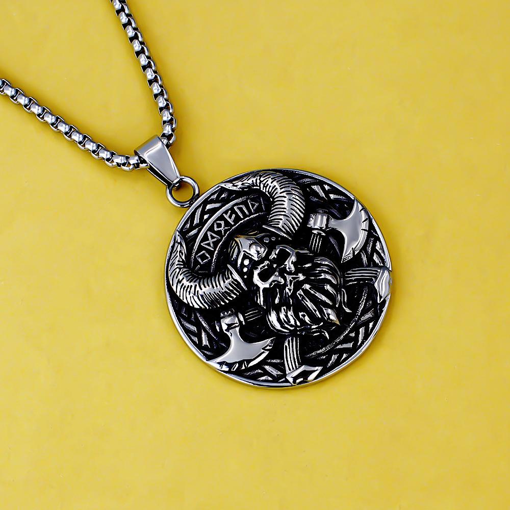 Necklace Retro Nordic Viking Men's Viking Norse Mythology Pendant