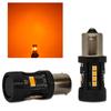 2 st P21W LED-lampa BA15S 12V inget fel, orange Off-Road