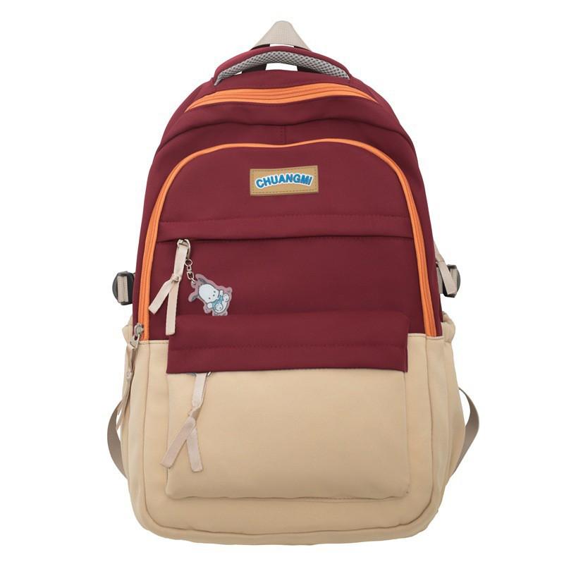 2024 Школьный рюкзак для ученика средней школы Корейский уличный тренд Повседневный рюкзак Большая вместимость Простой Кампус