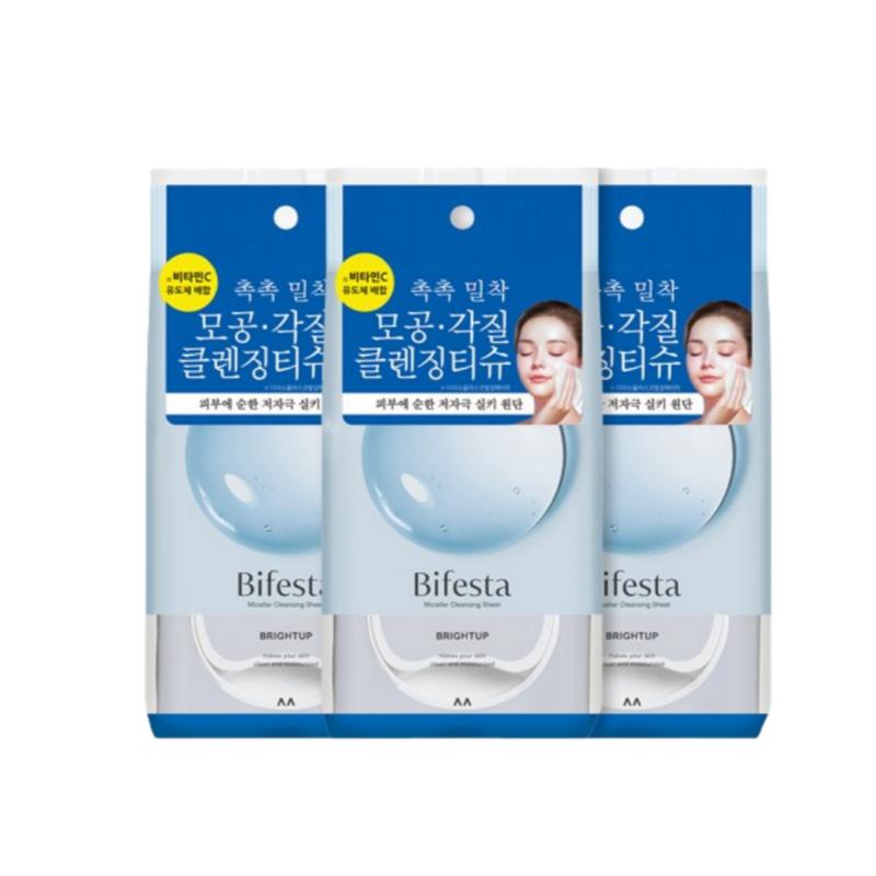Bifesta Cleansing Tissue Brightening Triple Set (46 sheets x 3 packs), 46 wipes, 1 pcs