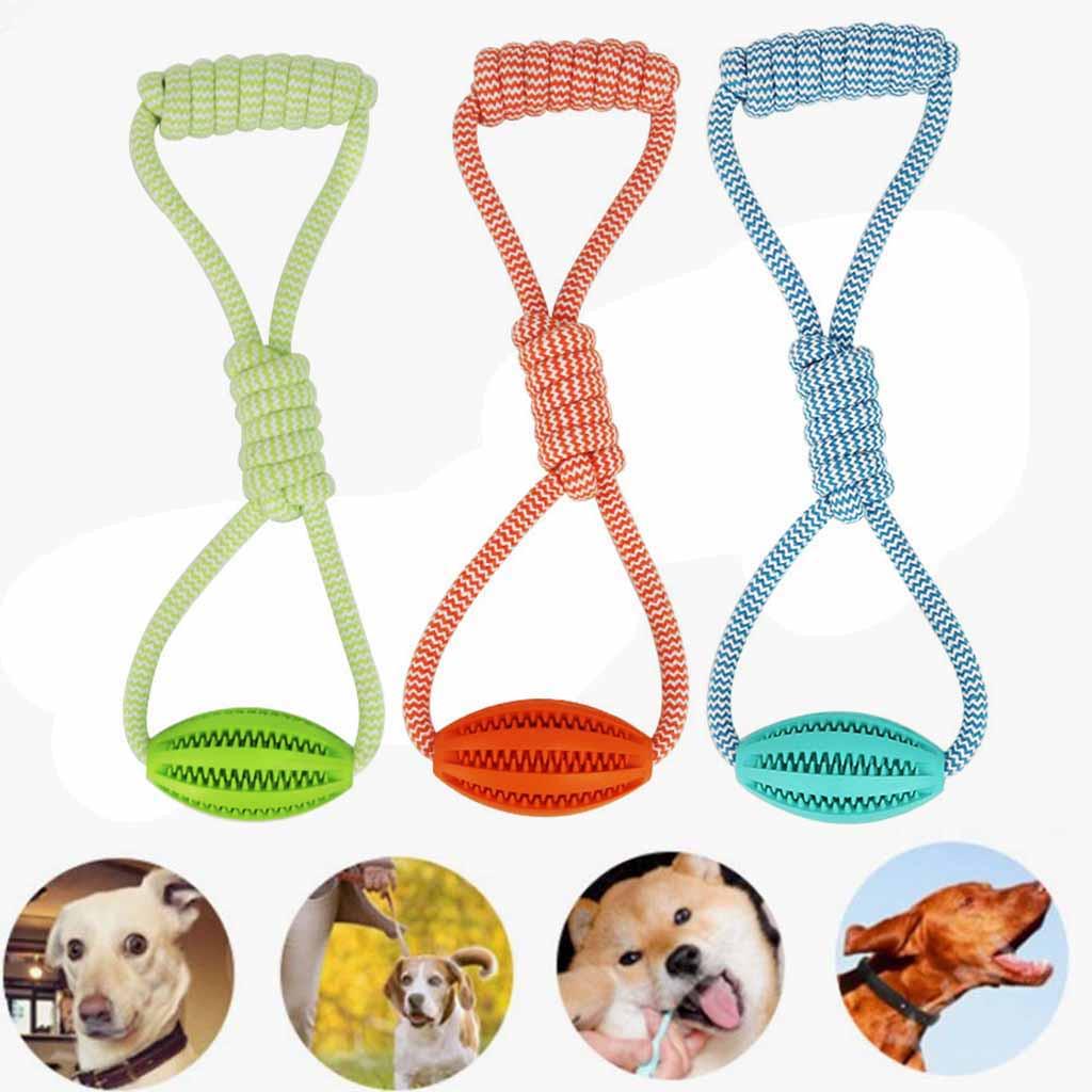 Pet Dog Puppy Chew Toy  Teething Molar Teeth Clean Training Play Tool