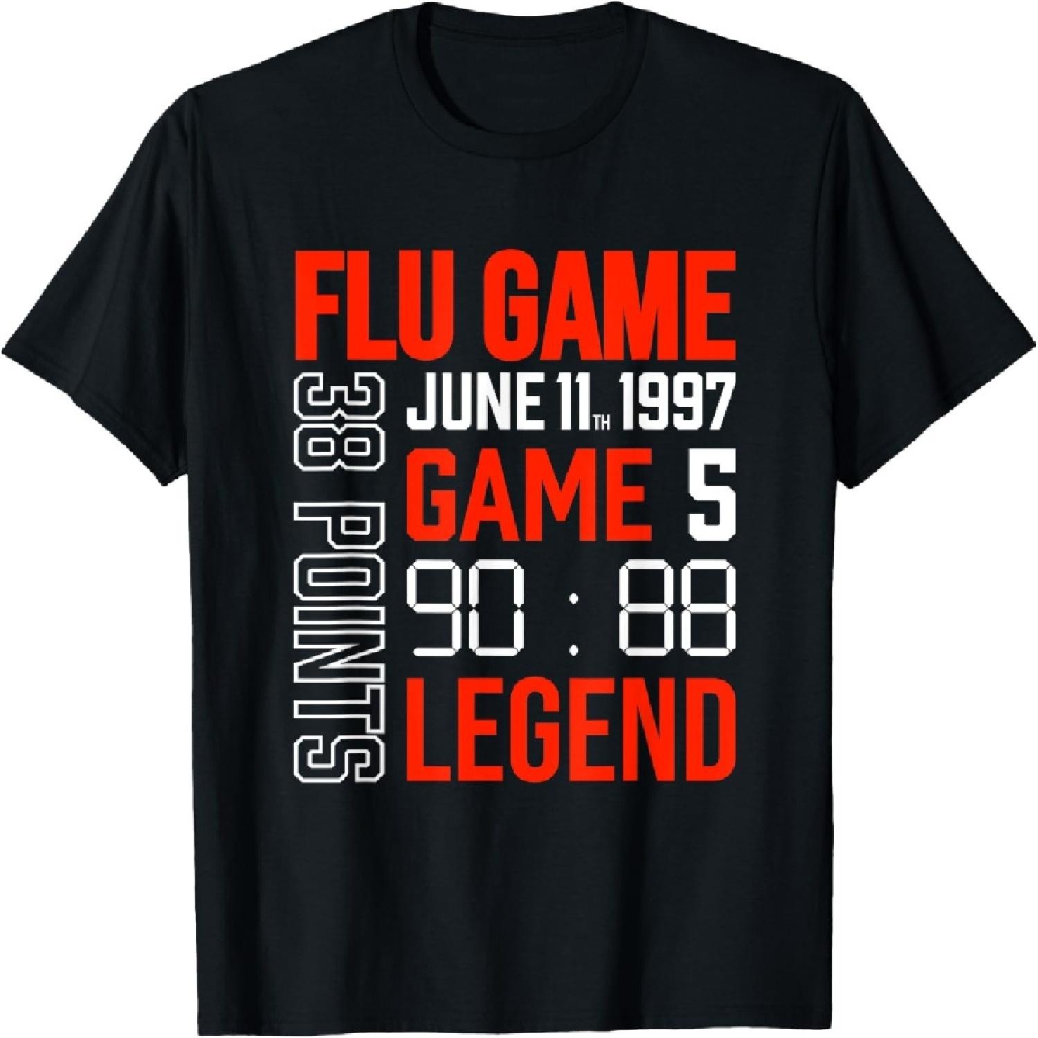 Flu game basketball hiphop street fashion T-Shirt S