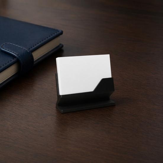 Porta-Cartões de Visita Impresso em 3D, Suporte para Cartões de Nome de Negócios para Recepção de Escritório Hotel, Organizador de Mesa Minimalista, Acessório de Recepção Moderno