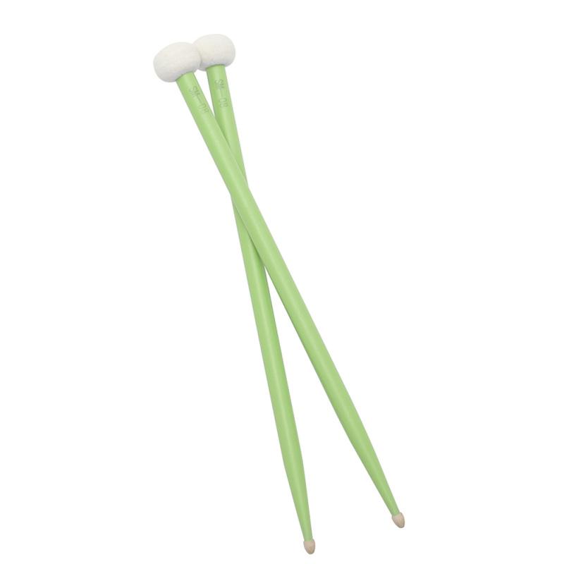 1 Pair Colorful Timpani Drumsticks Felt Head Drum Sticks Percussion Instrument Practice Playing
