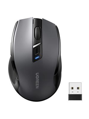 UGREEN Kablosuz Bluetooth 6 4000 5 DPI Pil Windows ve Siyah Fare ile Uyumlu, & 2.4GHz, Sessiz, Düğmeler, DPI, Seviyeler, Çalıştırılan, PC'ler,