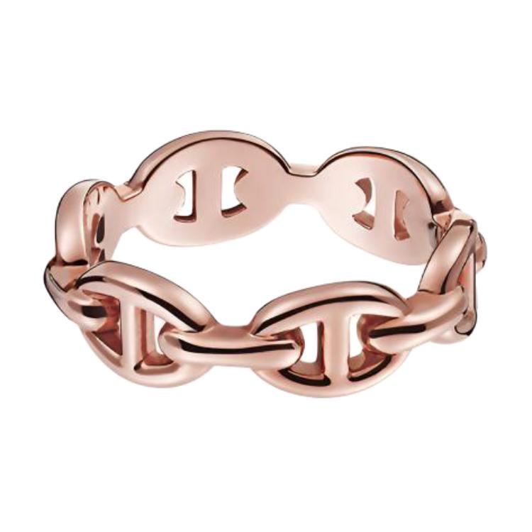 

Hermes Chaine DAncre Rose Gold Ring Unisex rings H110025B Basic Packaging-Box+Dust Bag or Padding Board,53