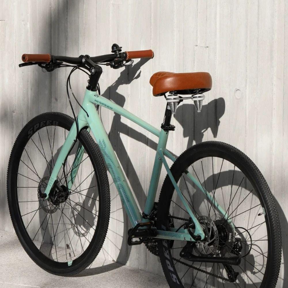 Leather Retro Bicycle Saddle Shock-Absorbing Mountain Bike Seat Bicycle Seat Cushion  Replacement