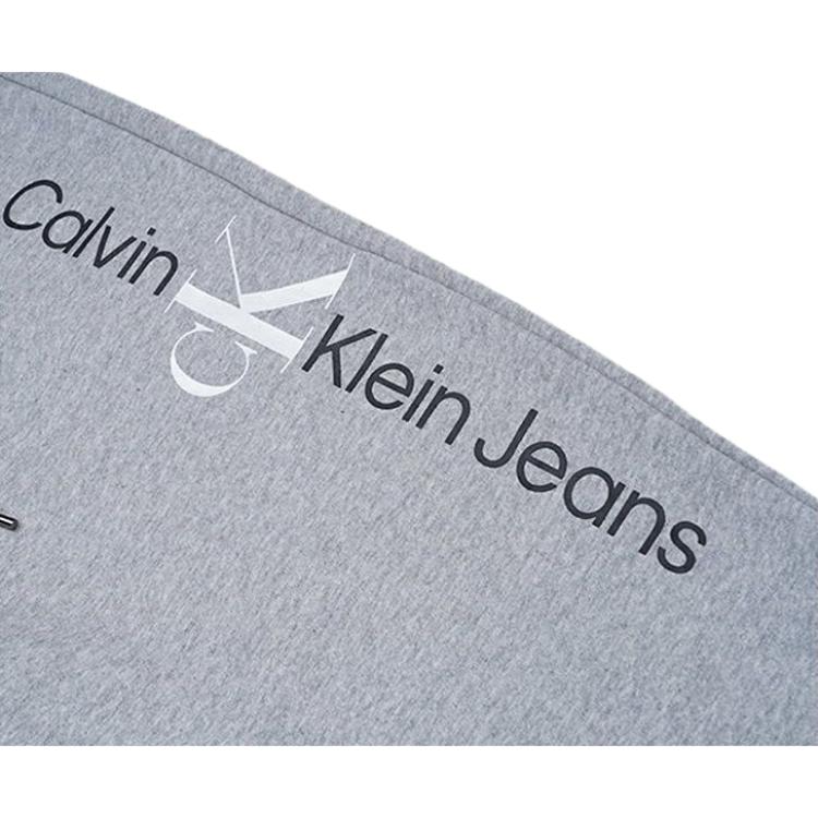 Calvin Klein Solid Letter Fitted Knit Sweatpants Men bottoms Gray 40DM891-030