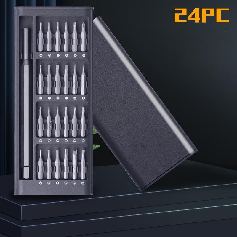 1Pc Multi-purpose Set Mobile Phone Maintenance and Disassembly Manual Tool Set 24-in-1 Precision Magnetic Screwdriver Precision Disassembly