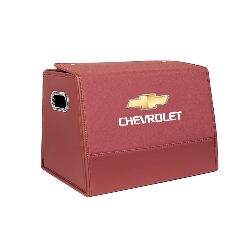 

Car Trunk Organizer Leather Box Multiuse Tools Large Capacity Storage Bag Folding For Chevrolet CRUZE Spark Captiva Epica Lanos червоний