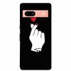3D Flowers Case For Google Pixel 7a 5G Case Emboss Relief Floral Black Silicone Soft Back Covers For Google Pixel 7a Case Fundas
