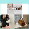 Borsa Secchiello Capibara Peluche da Donna con Chiusura a Zip e Stile Crossbody per Uso Quotidiano