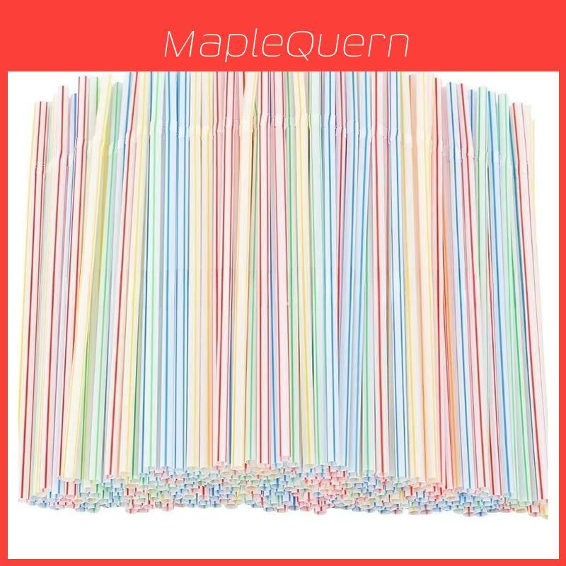 Plastic Drinking Straws 100pcs Colorful Bendable Beverage Party Supplies For Weddings And Events