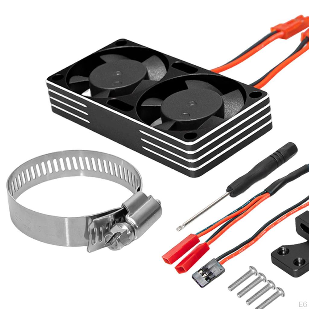Metal RC Car Motor Heat Sink Set 22000RPM Adjustable 6x3cm Professional Quick Installation Spare