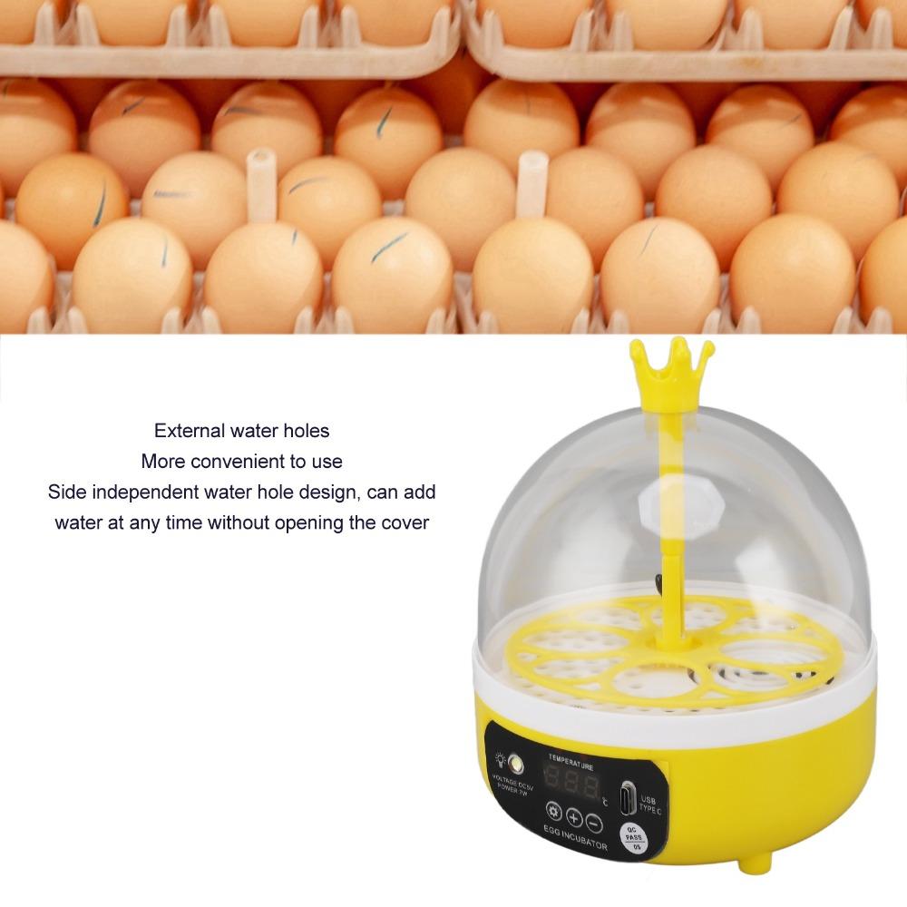 1 set Humidity Control Poultry Hatching Machine ABS Home Incubator  Outdoor Use