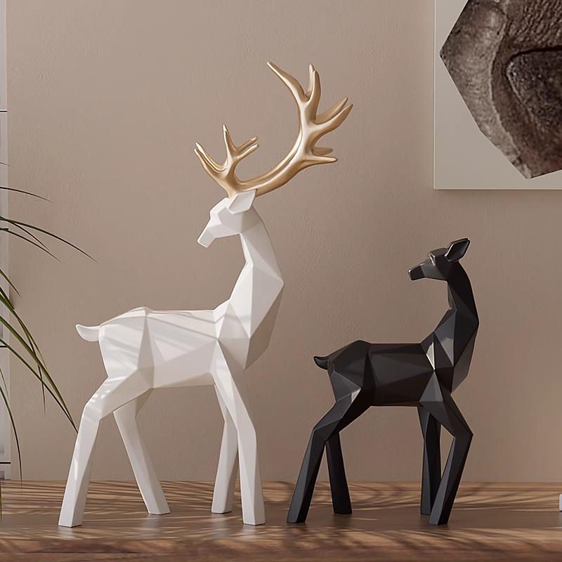 Hirsch Origami Ornament: Elegante Kunstdekoration für Wohnzimmer oder Weinschrank