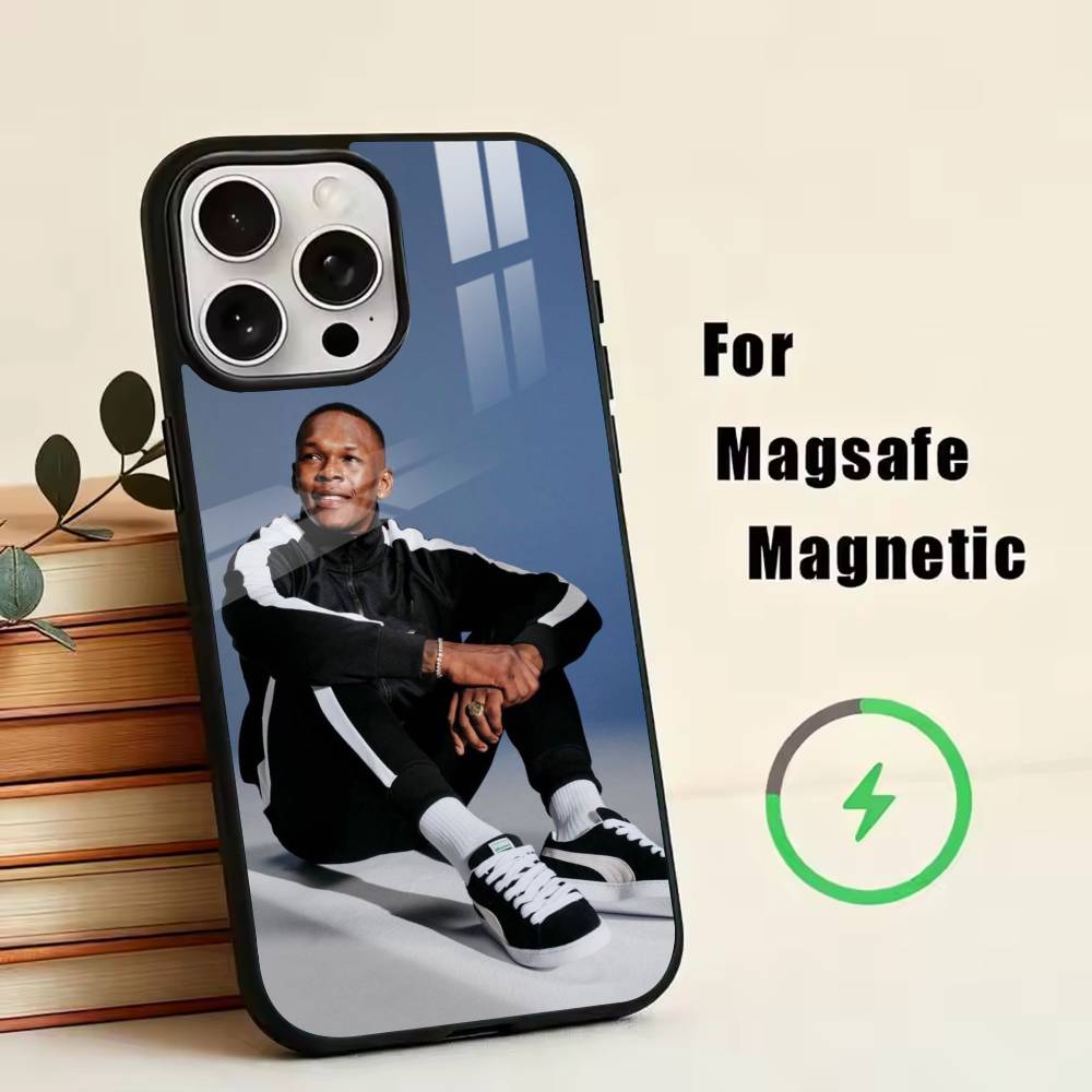 I-Israel Adesanya   Phone Case For iPhone17,16,15,14,13,12,11 Plus,Pro Magnetic with Magsafe Wireless Charging