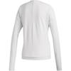 Adidas Comfortable Solid Color Crew Neck Sweatshirt Women Tops White DQ1918