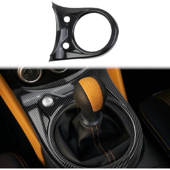 Carbon Fiber Style Manual Gear Shift Panel Cover Trim Accessories for Nissan 370Z