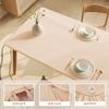Sheepskin Full Tablecloth Waterproof Oil Resistant and Washable Table Cloth for Dining Tables Elastic Tea Table Fabric Table Set